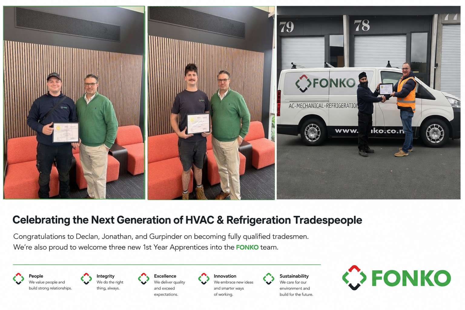 FONKO Apprentises - Qualified Tradesmen